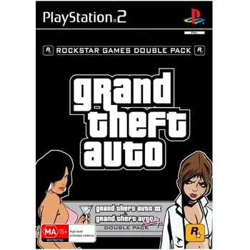 Rockstar Grand Theft Auto Double Pack Refurbished PS2 Playstation 2 Game
